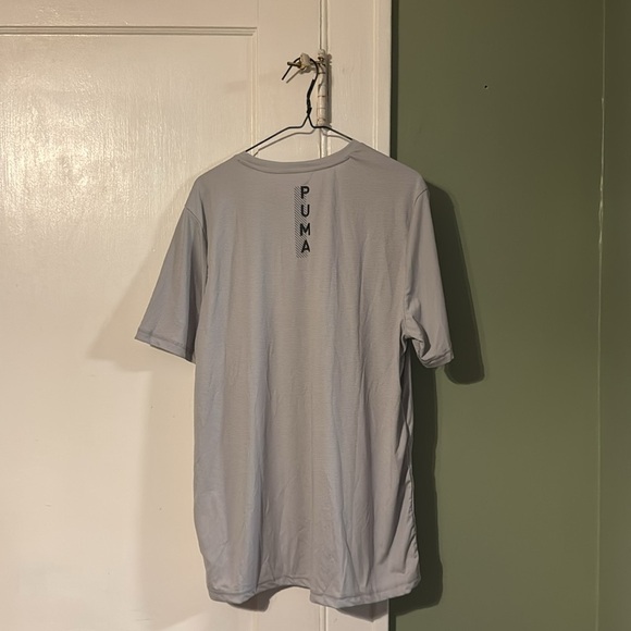 PUMA Men's Active Tee Gray Large Airy Short Sleeve Tee - Picture 10 of 15